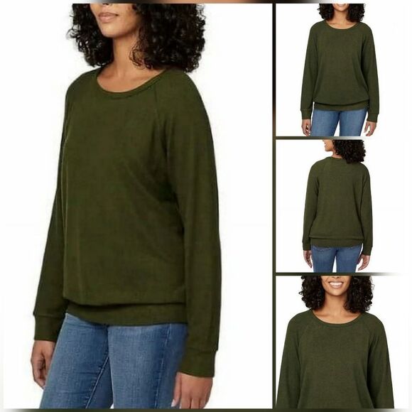 💇‍♀️Buffalo Olive Green Lightweight Long Sleeve Sweater Large - Picture 1 of 14
